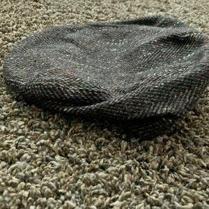 Dorfman Pacific newsboy hat also called driving hat brown vintage costume